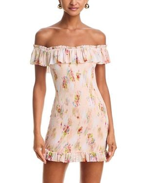 AFRM Syra Smocked Mini Dress - Pink