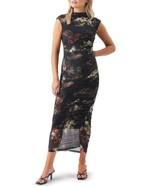 Ripe Maternity Vella Mesh Dress - Black