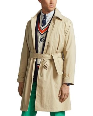 Polo Ralph Lauren Stretch Cotton Balmacaan Topcoat - Natural