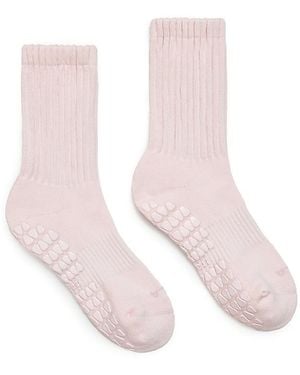 Fraise Slouch Grip Sock - Pink