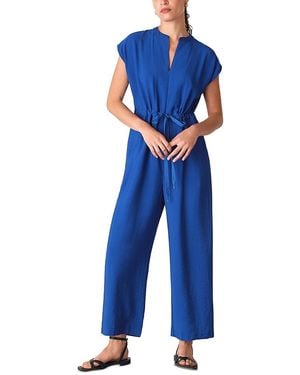 Whistles Hollie Drawstring Jumpsuit - Blue