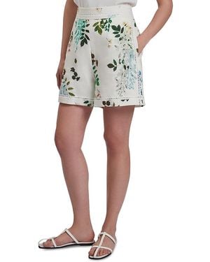 Ted Baker Vylla Printed Linen Shorts - White