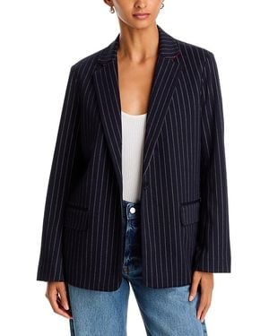 Rag & Bone Jessica Ponte Jacquard Blazer - Blue
