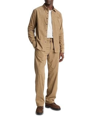 Vince Louie Corduroy Elasticized Waist Pants - Natural