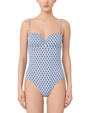 Max Mara Bchcorona One Piece Swimsuit - Blue