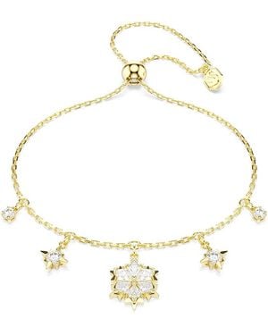 Swarovski Magic Stone Cluster Slider Bracelet - Metallic