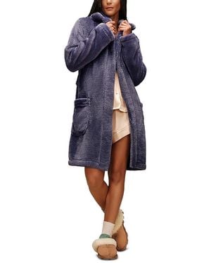 UGG Aarti Hooded Fleece Robe - Blue