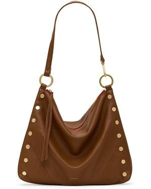 Hammitt Kyle Large Suede Shoulder Bag - Brown