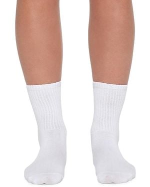 Skims Sport Crew Socks, Pack Of 3 - White