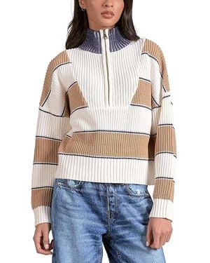 Elan Mock Neck Sweater - Blue