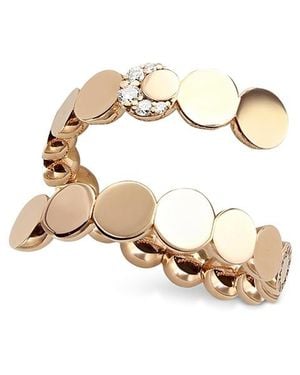 Pasquale Bruni 18K Luce Diamond Polished Disc Wrap Ring - Metallic