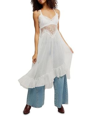 Free People Light My Fire Slip - Blue