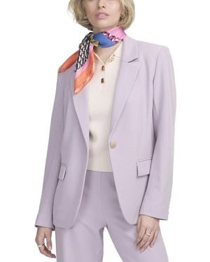 Elle Collection One-Button Jacket - Purple