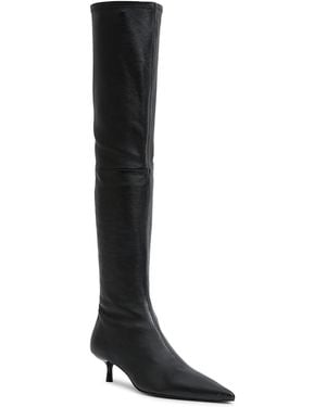 Jonathan Simkhai Joni Stretch Leather Over-The-Knee Boots - Black