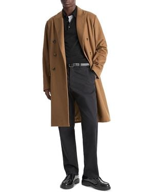 Vince Double Breasted Coat - Black