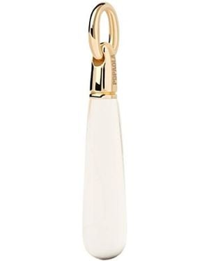 Pdpaola Rock Crystal Large Drop Pendant - White