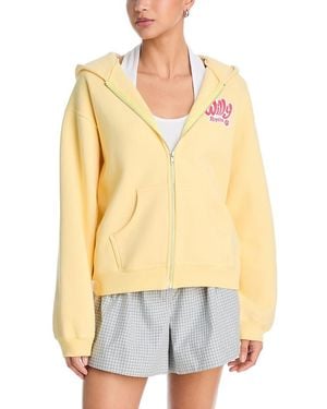 Willy Chavarria Willy Ropita Shrunken Zip Through Hoodie - Yellow