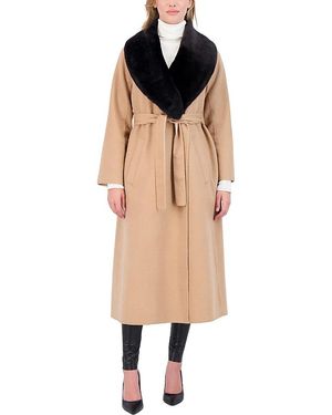 Gorski Wool With Shearling Lamb Collared Coat - Multicolor