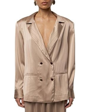 JLUXLABEL The Standard Blazer - Natural