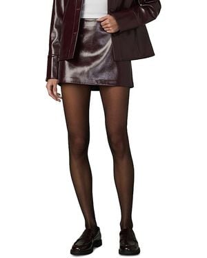 Joe's Jeans The Patent Faux Leather Mini Skirt - Brown