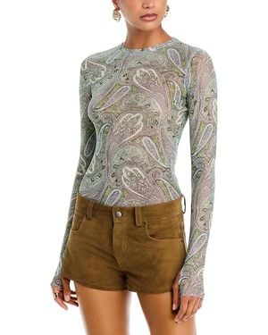 AFRM Kaylee Mesh Top - Gray
