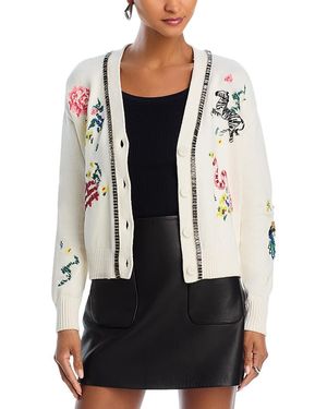 Cinq À Sept Nyla Embellished Cardigan - Black
