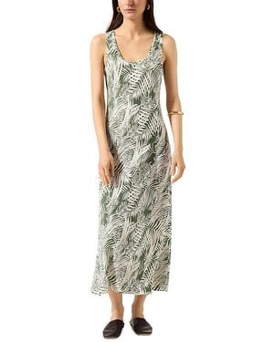 Argent Silk Tank Dress - Green