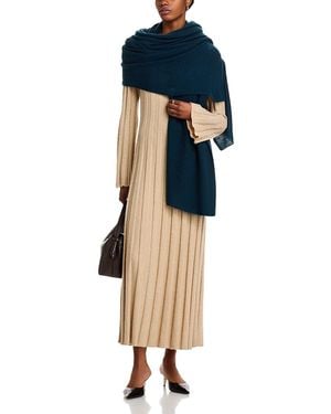 C by Bloomingdale's Cashmere Travel Wrap - Blue