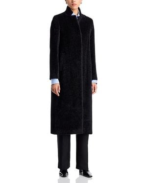 Cinzia Rocca Stand Collar Long Coat - Black