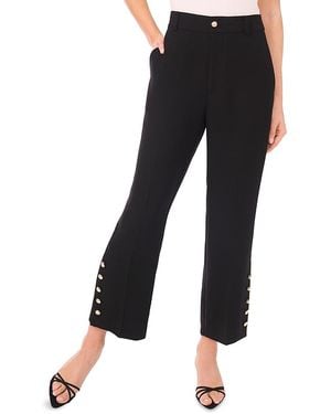 Cece Cropped Straight Leg Pants - Black