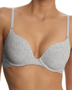 Natori Bliss Cotton Convertible T Shirt Bra - Gray