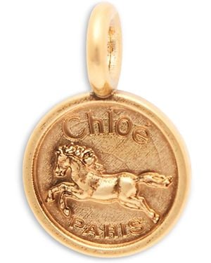 Chloé Alphabet Horse Coin Bag Charm - Metallic
