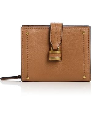 Chloé Paddington Square Leather Wallet - Brown