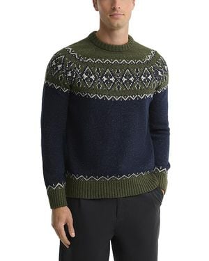 Barbour Tisbury Wool Blend Fair Isle Sweater - Blue
