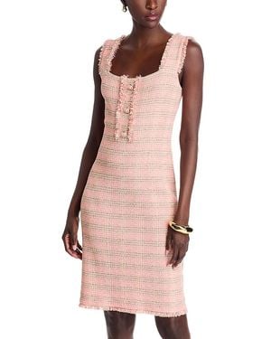 Misook Tweed A Line Dress - Pink