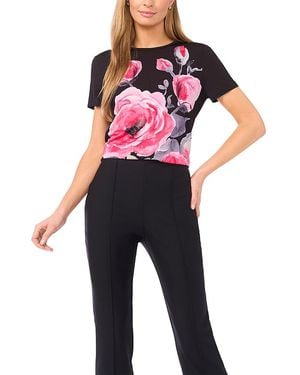 Ted Baker Eva Grand Rose Placement Tee - Multicolor
