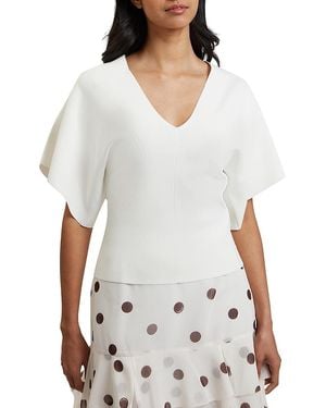 Ted Baker Reginah Knitted Top - White