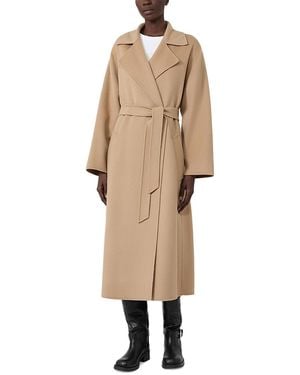 Weekend by Maxmara Wkdoperoso Wool Blend Belted Coat - Natural