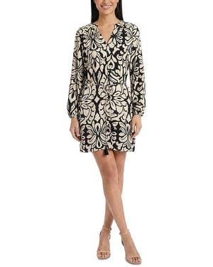 The Good Journey Blouson Sleeve Mini Dress - Black