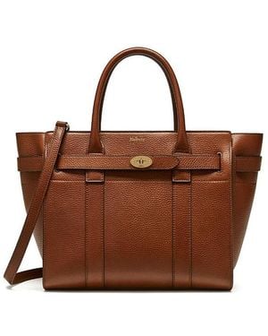 Mulberry Small Zipped Bayswater Satchel - Brown
