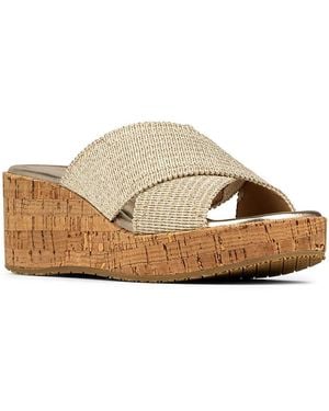 Donald J Pliner Wedge Sandals - Brown