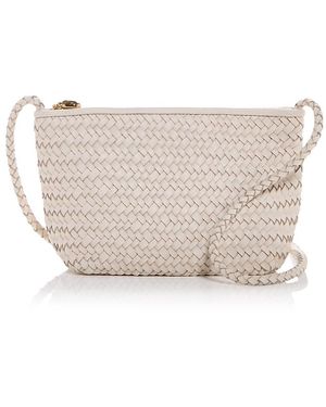 Madewell Signature Woven Leather Crossbody Bag - Gray