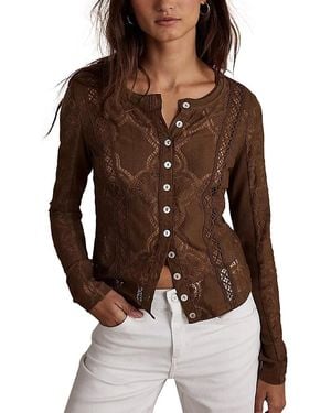 Free People Jae Lace Blouse - Brown