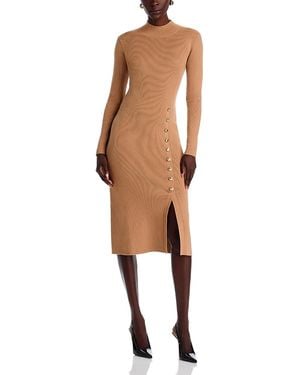 Tahari The Chaya Sweater Dress - Natural