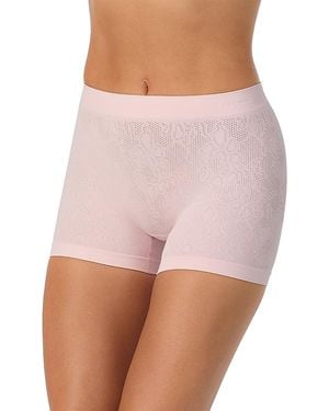Le Mystere Lace Knit Seamless Boyshorts - Pink