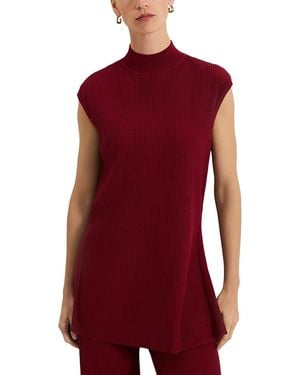 Phase Eight Lori Ribbed Tunic - Red