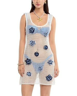 CAPITTANA Patsie Roses Cover-Up Dress - Blue
