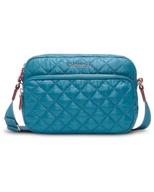MZ Wallace Metro Small Quilted Leather Camera Bag - Blue