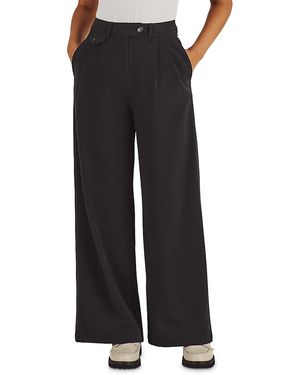 Malbon Lucy Wide Leg Tailored Pants - Black