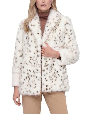 Lyla Grant Faux-Fur Fox And Mink Short Jacket - White